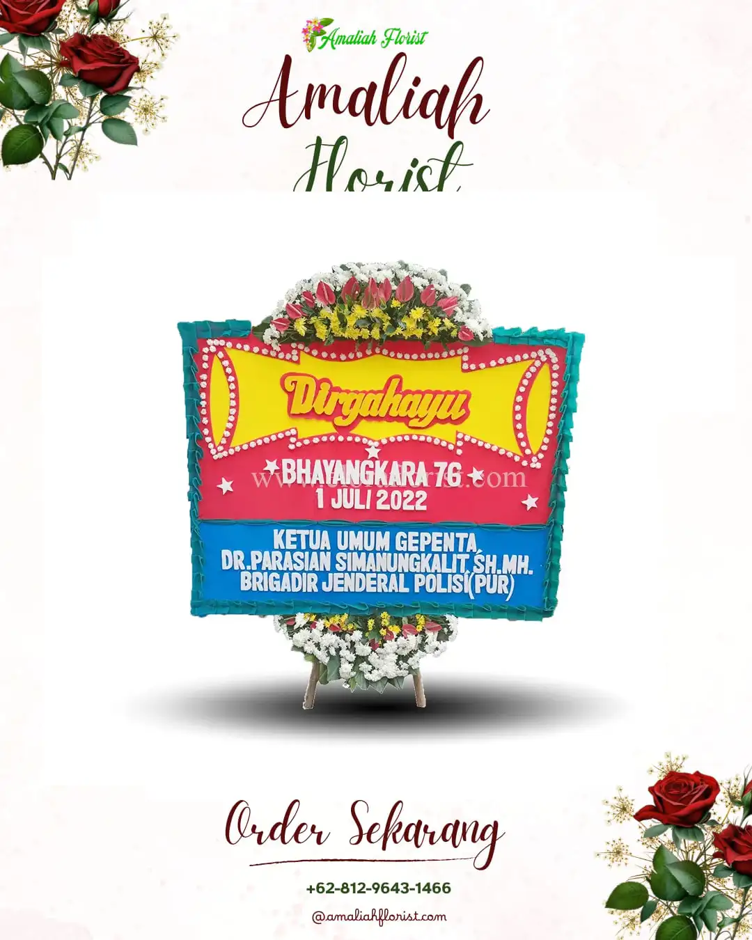 Papan Bunga HUT Ulang Tahun Kenjeran